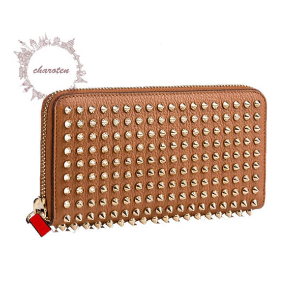 2017SS Christian Louboutin ルブタンスーパーコピー 財布 カード12枚収納可 スタッズジップW